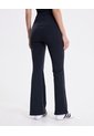 Leggins Flare Pretina Doblada Aerius  Para Mujer Negro Atmos de Atmos