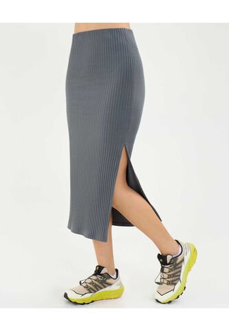 Falda Para Mujer Largo Color Gris Marca Atmos #31140015 Atmos