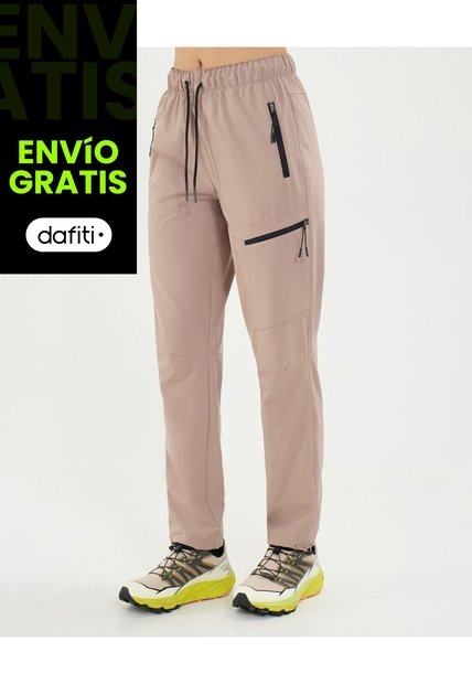 Pantalón Outdoor Básico Para Mujer  Deportiva  Color Marrón Marca Atmos