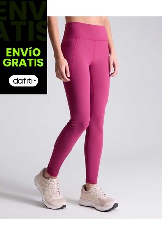 Leggins Pockets Aerius Soft   Para Mujer Fucsia Atmos Atmos