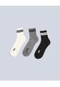 Pack X3 Medias Caña Media En Algodón X3 Para Hombre Crema Atmos de Atmos