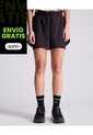 Short Con Biker Interno Para Mujer  Deportiva  Color Negro Marca Atmos de Atmos