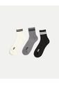 Pack X3 Medias Caña Media En Algodón X3 Para Hombre Crema Atmos de Atmos