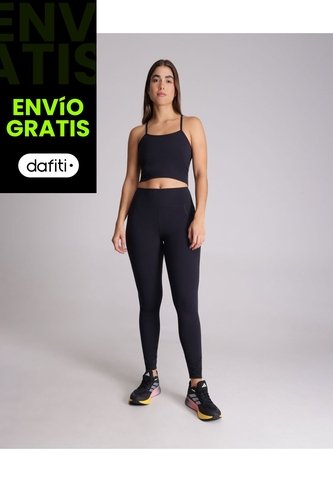 Leggings Pockets Aerius Soft  Para Mujer Negro Atmos Atmos