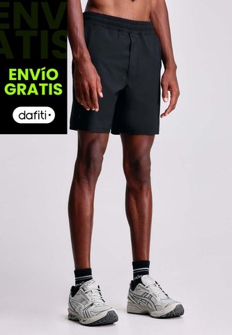 Bermuda Para Hombre Deportiva Largo Color Negro Marca Atmos #32100076 Atmos