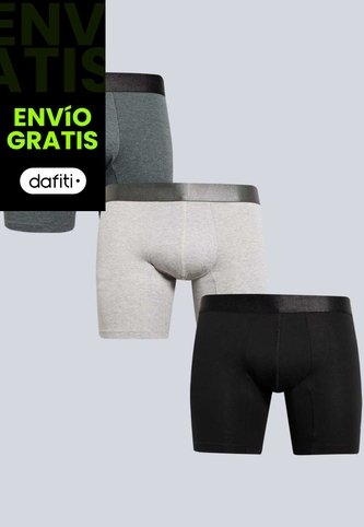 Boxer Para Hombre Filete Medio Color Gris  Marca Atmos #32000044 Atmos
