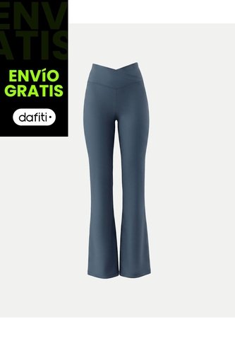 Leggings Flare Aerius Skin  Para Mujer Gris Atmos Atmos