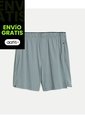Short Training Con Biker Interno De 7 Pulgadas  Para Hombre Gris Atmos de Atmos