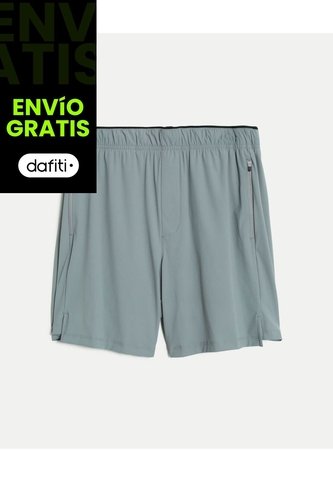 Short Training Con Biker Interno De 7 Pulgadas  Para Hombre Gris Atmos Atmos
