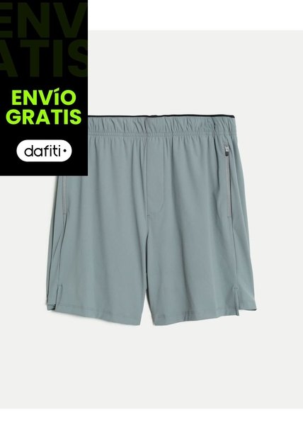 Short Training Con Biker Interno De 7 Pulgadas  Para Hombre Gris Atmos