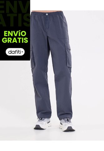 Pantalon Cargo  Para Hombre Azul Atmos Atmos