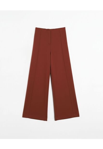 Pantalón Amplio Plush Confort  Para Mujer Café Atmos