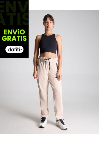 Pantalón Outdoor Básico Para Mujer  Deportiva  Color Beige Marca Atmos Atmos