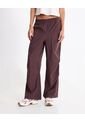 Pantalón Parachute Microcomfort  Para Mujer Vino Atmos de Atmos