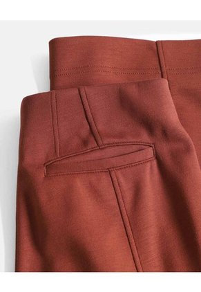 Pantalón Amplio Plush Confort  Para Mujer Café Atmos