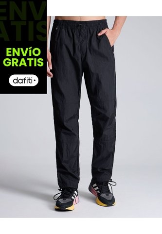 Pantalón Deportivo Con Cortes  Para Hombre Negro Atmos Atmos