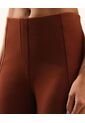 Pantalón Amplio Plush Confort  Para Mujer Café Atmos de Atmos