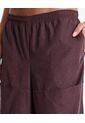 Pantalón Parachute Microcomfort  Para Mujer Vino Atmos de Atmos