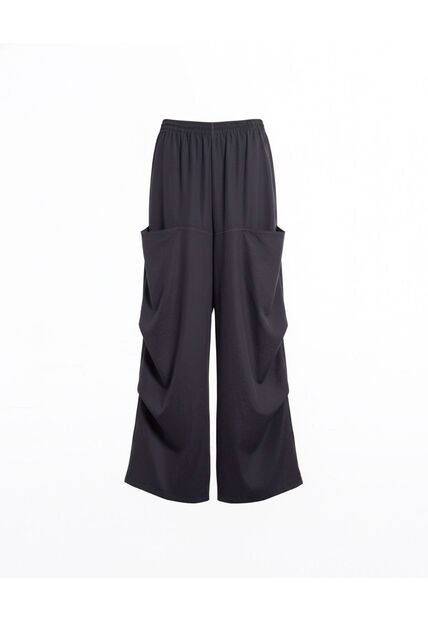 Pantalón Parachute Microcomfort  Para Mujer Negro Atmos