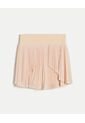 Falda Plisada Con Biker Integrado  Para Mujer Beige Atmos de Atmos