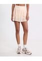 Falda Plisada Con Biker Integrado  Para Mujer Beige Atmos de Atmos