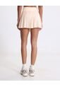 Falda Plisada Con Biker Integrado  Para Mujer Beige Atmos de Atmos