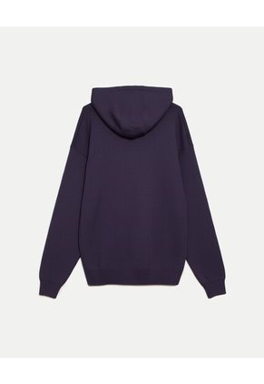 Buzo Tejido Con Capota  Para Hombre Azul Atmos