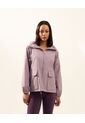 Chaqueta Rompevientos Oversize Con Capota  Para Mujer Lila Atmos de Atmos