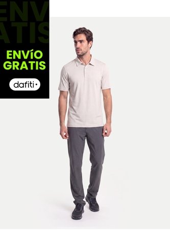 Polo Amplio En Algodón  Para Hombre Beige Atmos Atmos