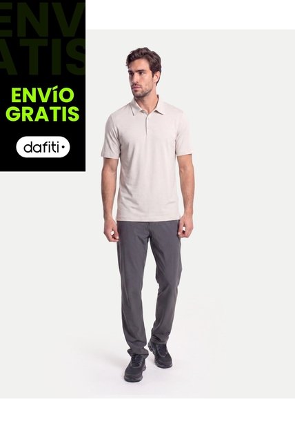 Polo Amplio En Algodón  Para Hombre Beige Atmos