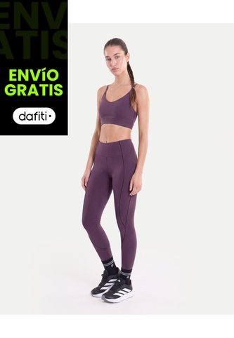 Top Soporte Bajo Copas Removibles  Para Mujer Morado Atmos Atmos