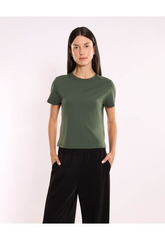 Camiseta  Para Mujer Manga Corta Cuello Redondo Color Verde Marca Atmos #31090320 Atmos