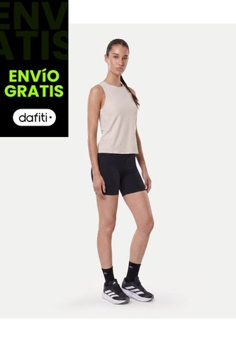 Camiseta Training Quadlife  Para Mujer Crema Atmos Atmos