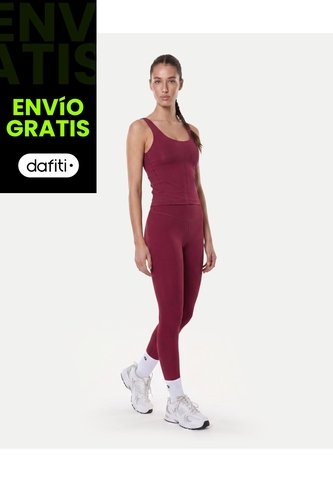 Camiseta Tank Top Aerius Skin  Para Mujer Vino Atmos Atmos