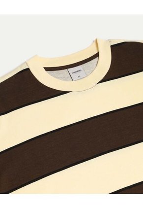 Camiseta Para Hombre Manga Corta Cuello Redondo Color Café Marca Atmos #32090253