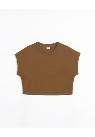 Camiseta  Para Mujer Crop Top Manga Sisa Color Verde Marca Atmos #31090336 Atmos