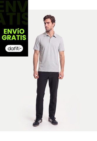 Polo Amplio En Algodón  Para Hombre Gris Atmos Atmos