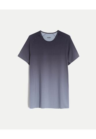 Camiseta  Para Hombre Manga Corta Cuello Redondo Color Gris Marca Atmos #32090305 Atmos