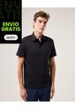 Polo Manga Corta Algodón  Para Hombre Negro Atmos de Atmos