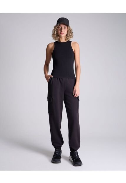 Jogger Cargo  Para Mujer Negro Atmos