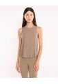 Camiseta Para Mujer Manga Sisa Cuello Redondo Color Mocca Marca Atmos #31090308 de Atmos