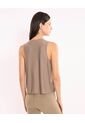 Camiseta Para Mujer Manga Sisa Cuello Redondo Color Mocca Marca Atmos #31090308 de Atmos