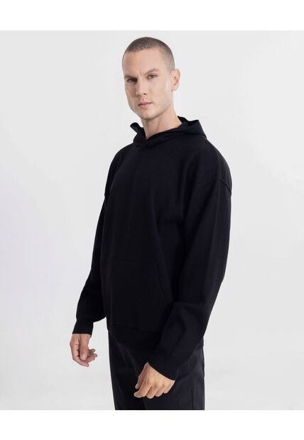 Buzo  Para Hombre Hoodie Color Negro Marca Atmos #32060075