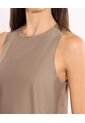 Camiseta Para Mujer Manga Sisa Cuello Redondo Color Mocca Marca Atmos #31090308 de Atmos