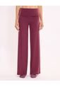 Pantalón Silueta Relajada Pretina Cruzada  Para Mujer Vino Atmos de Atmos