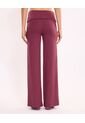 Pantalón Silueta Relajada Pretina Cruzada  Para Mujer Vino Atmos de Atmos