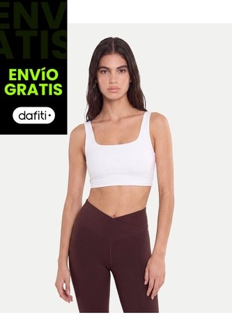 Top Soporte Medio Aerius  Para Mujer Blanco Atmos Atmos