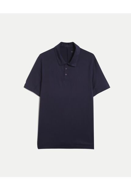 Polo Para Hombre Cuello Maquina Sin Bolsillo Color Azul Marca Atmos #32110013