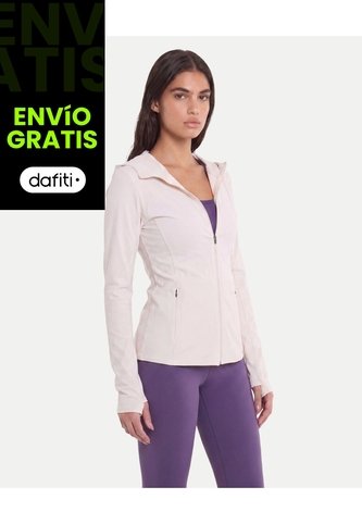 Chaqueta Hoodie Training Aeroflow  Para Mujer Blanco Atmos Atmos