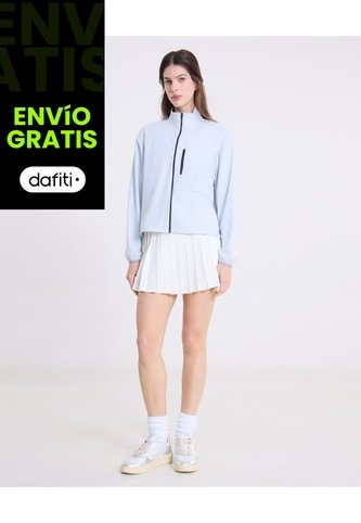 Chaqueta Full Zipper Hooka  Para Mujer Azul Atmos Atmos